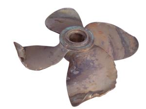 Turning Bent Propellers